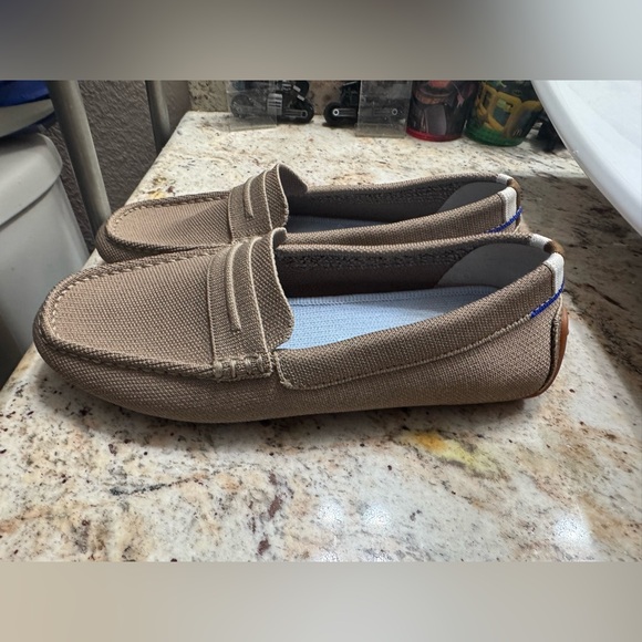 Rothy’s The Driver Loafer Women’s Size 8 Neutral Brown / Beige LIKE NEW - Picture 5 of 9